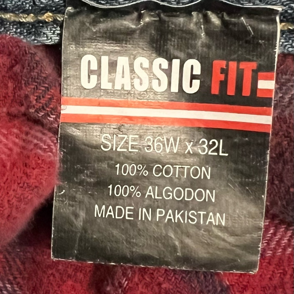 CLASSIC FIT ORIGINAL DENIM MEN JEANS (36W X 32L) - Picture 3 of 5